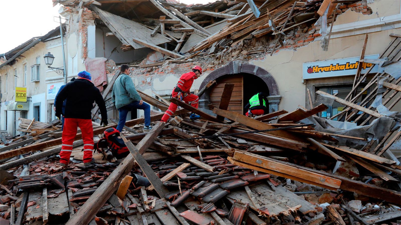 Situación tras el terremoto en Petrinja (Croacia)
