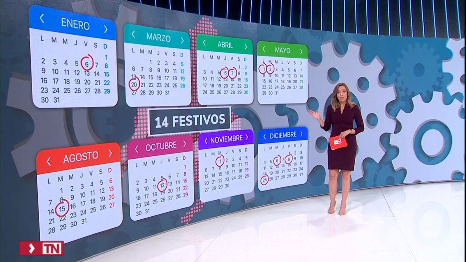 Calendario laboral para 2022