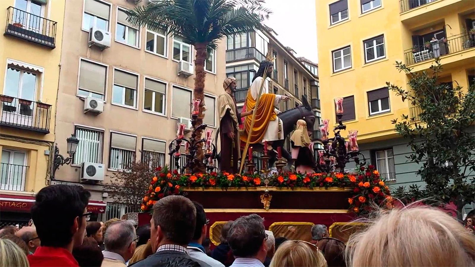 Imagen de la procesión de 'La borriquita' en el Domingo de Ramos (archivo)