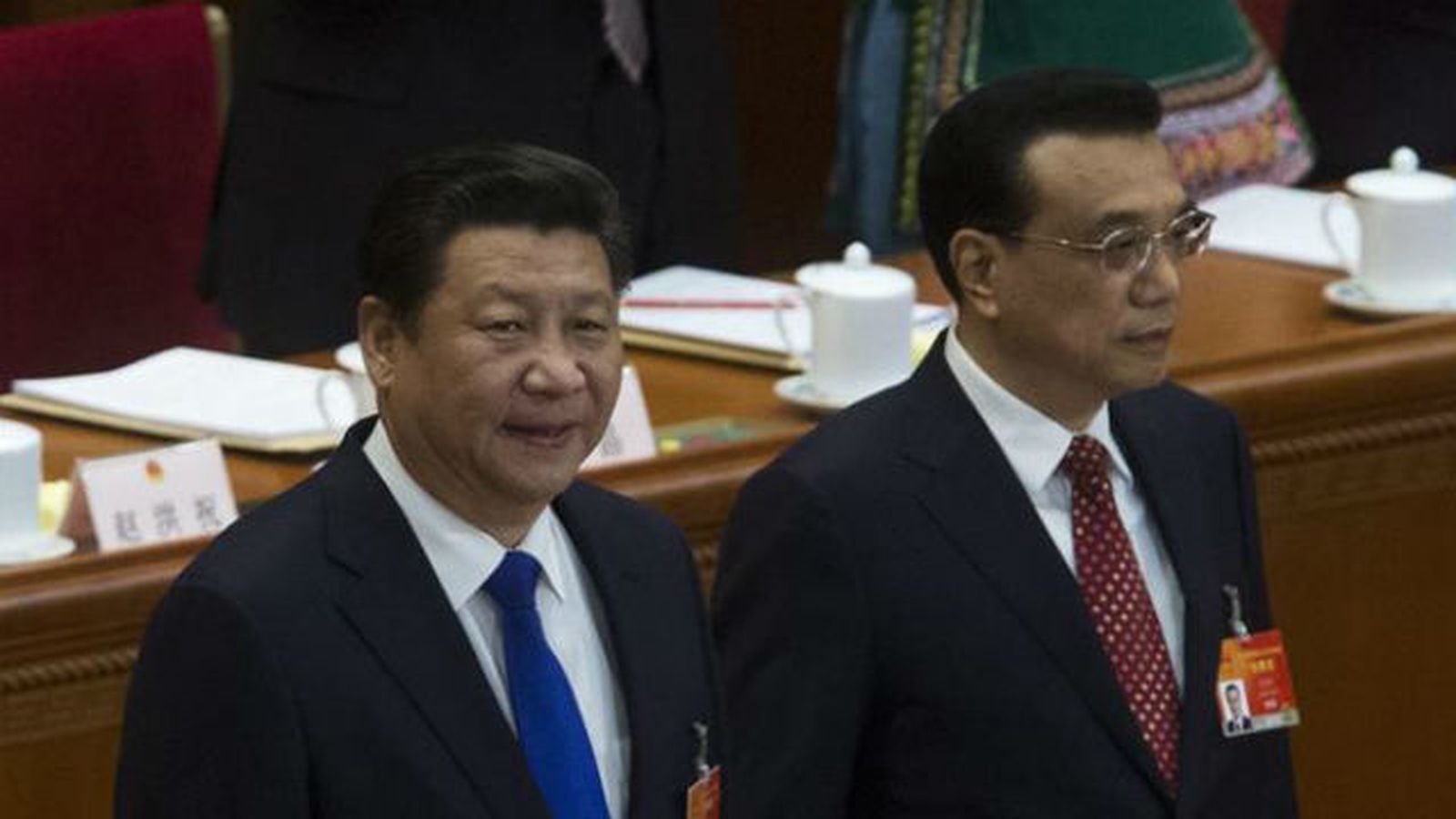 El presidente chino, Xi Jinping  y el primer ministro, Li Keqiang
