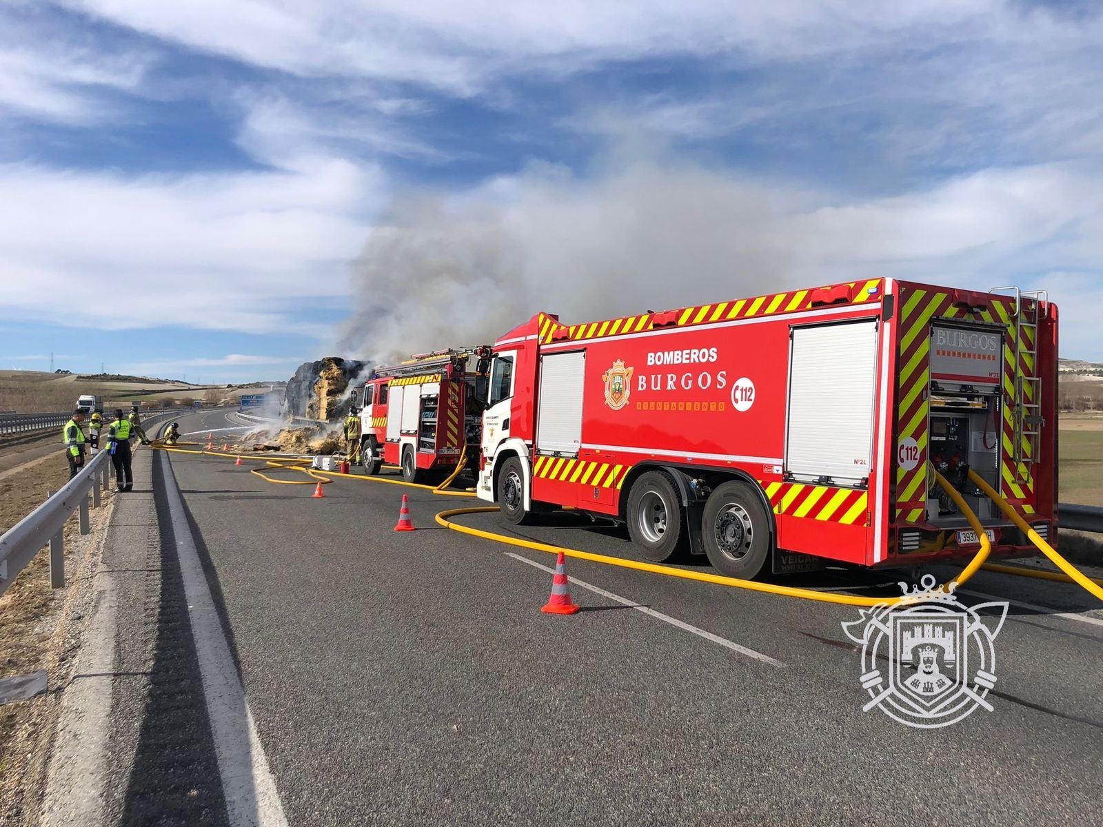Bomberos de Burgos en una intervención