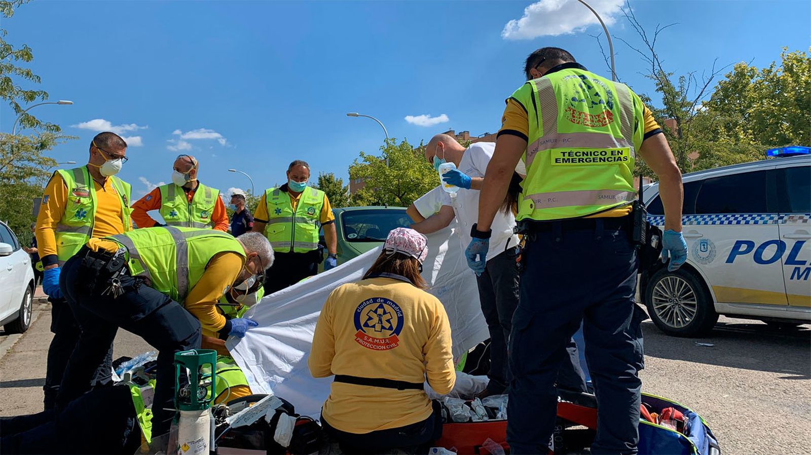 Una mujer muy grave al ser arrollada por un coche en un paso de cebra en Vallecas