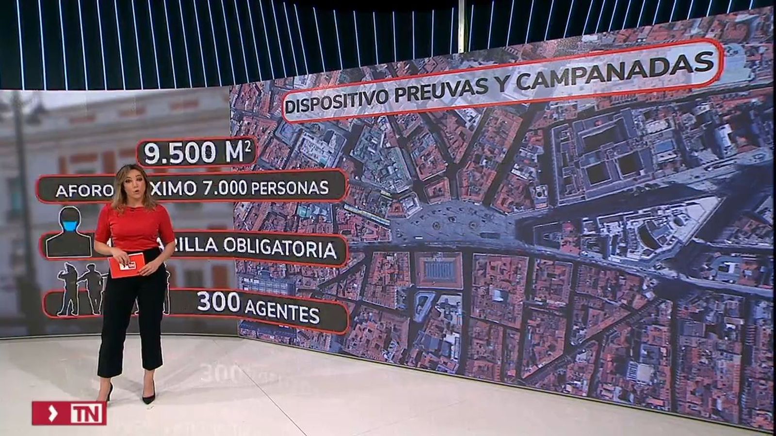 7.000 personas, aforo limitado de las preuvas y las uvas del 30 y el 31 de diciembre en Sol