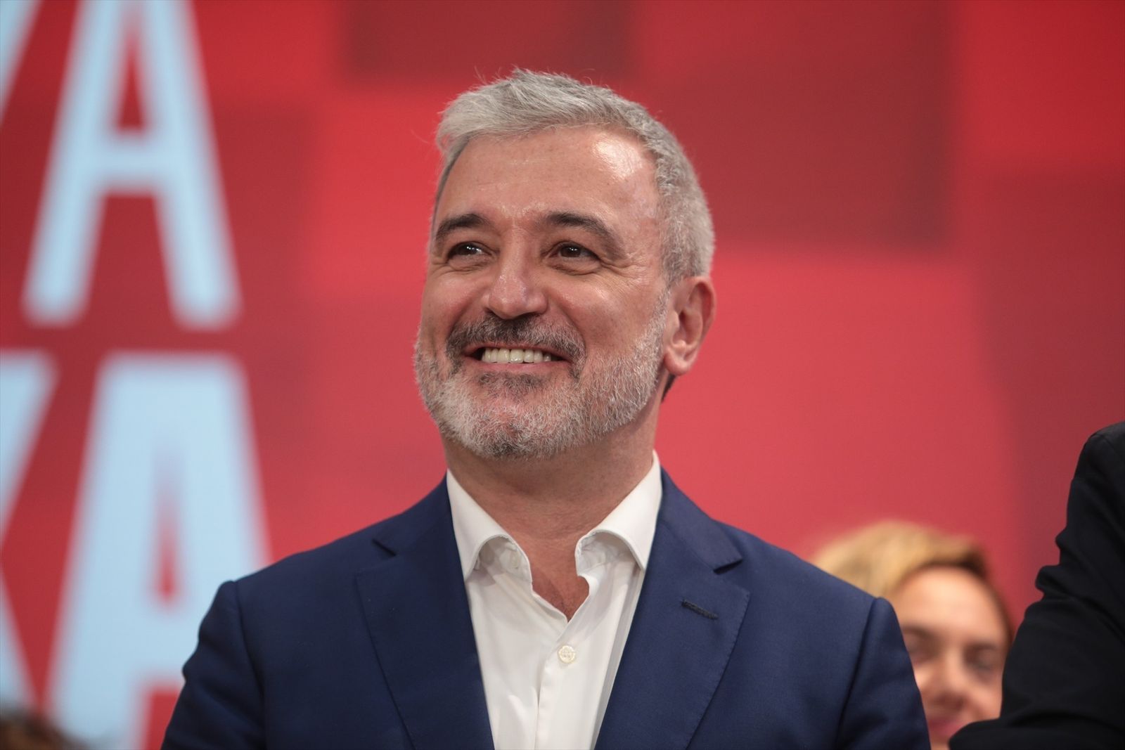 El candidato del PSC-PSOE a la Alcaldía de Barcelona, Jaume Collboni,