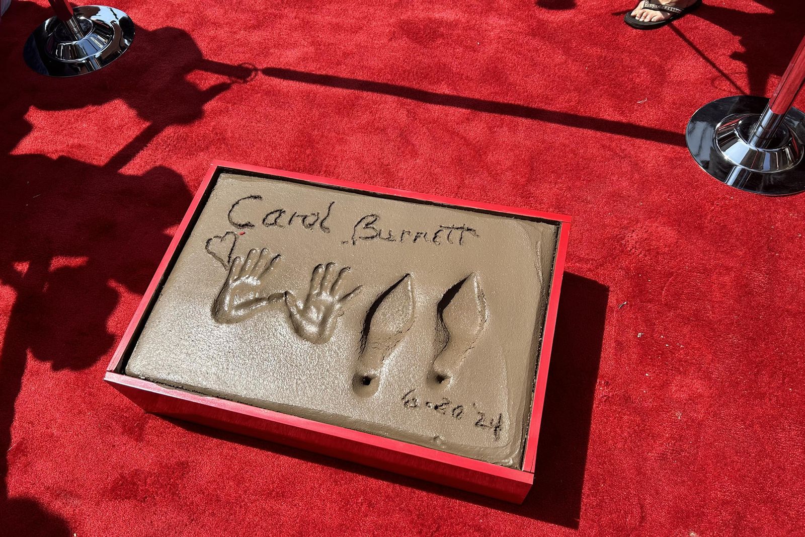 Huellas de Carol Burnett en el Paseo de la Fama