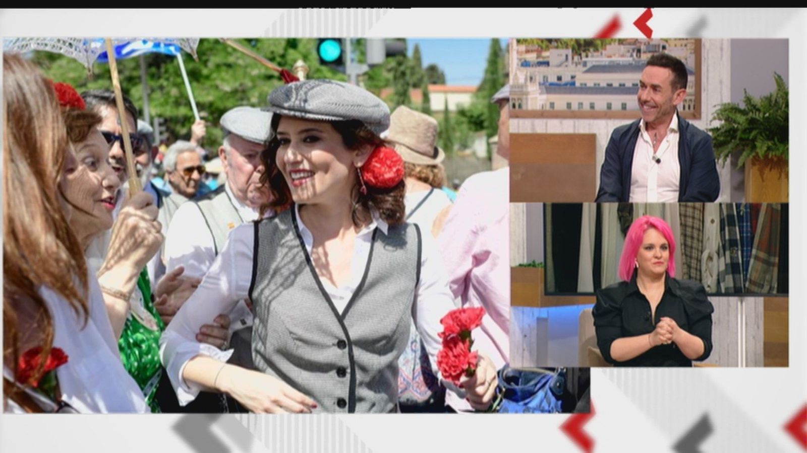 Los estilos de los famosos y los políticos como chulapos y chulapas en las fiestas de San Isidro