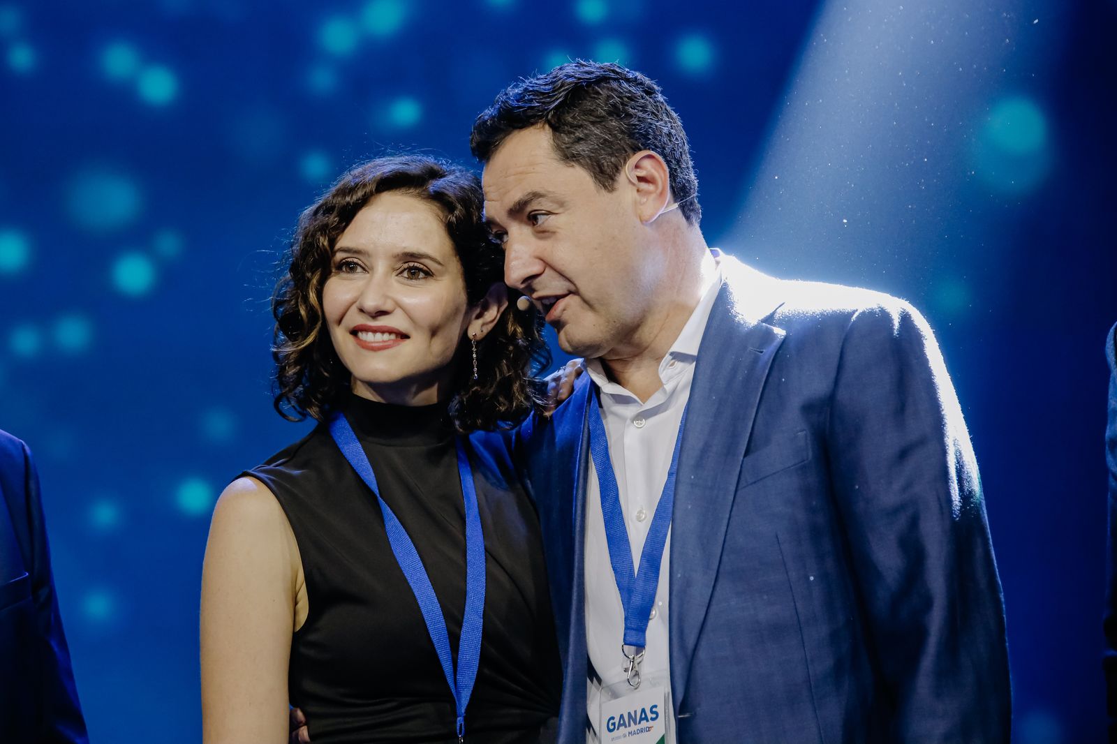 La presidenta de la Comunidad de Madrid; Isabel Díaz Ayuso, y el presidente de la Junta, Juanma Moreno