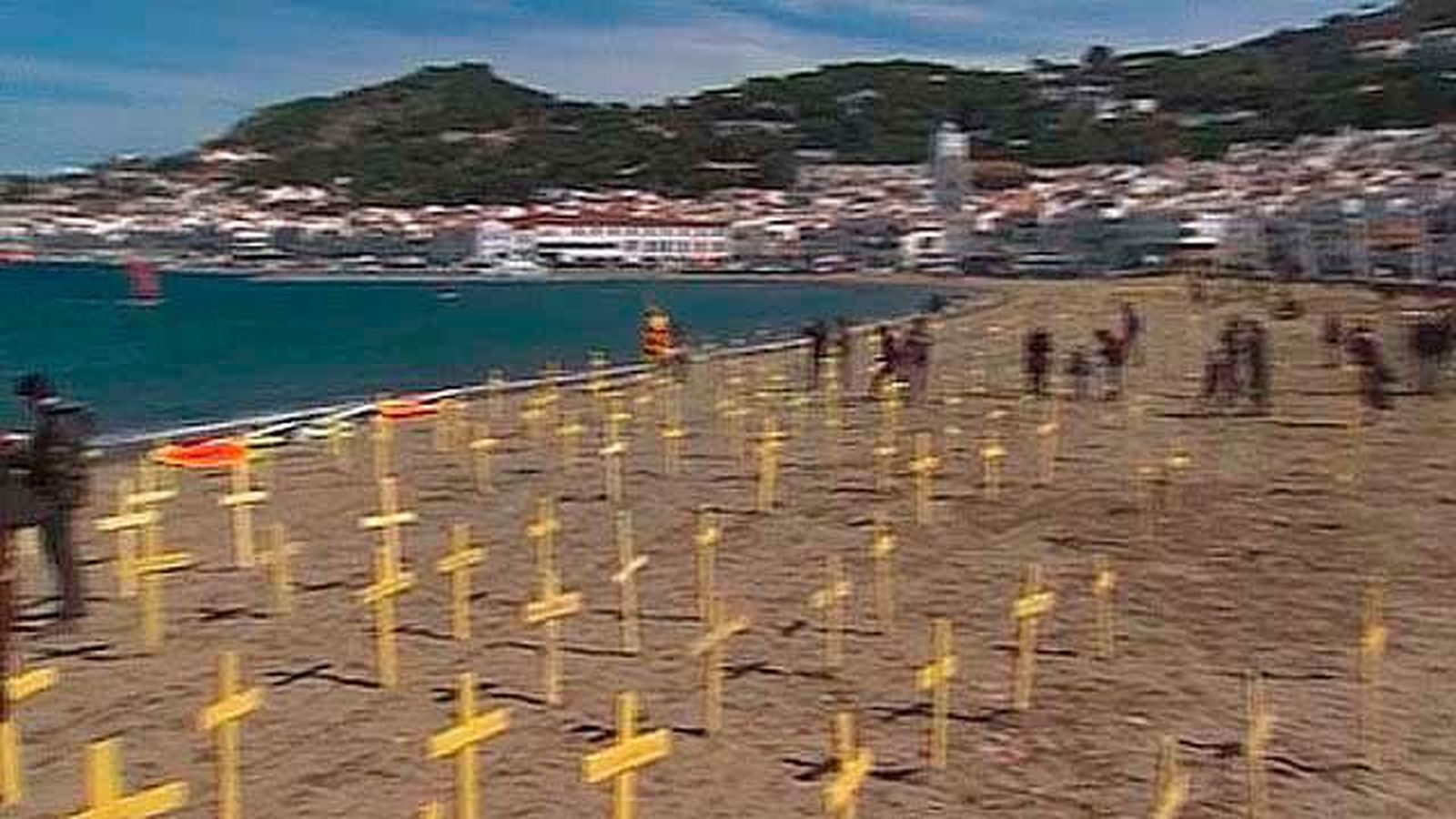 Tres heridos en Canet de Mar (Barcelona) por un enfrentamiento por cruces amarillas