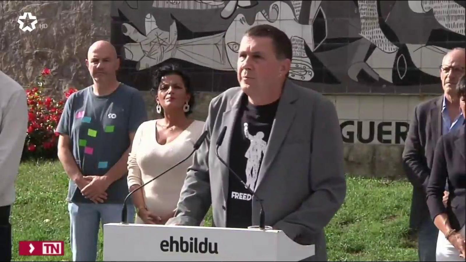 Dignidad y Justicia pie a al Fiscalía de l Audiencia Nacional investigar a Arnaldo Otegi