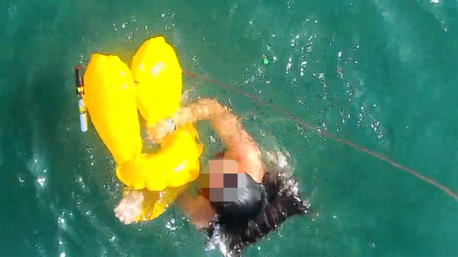 Joven rescatada graciAS A UN DRON