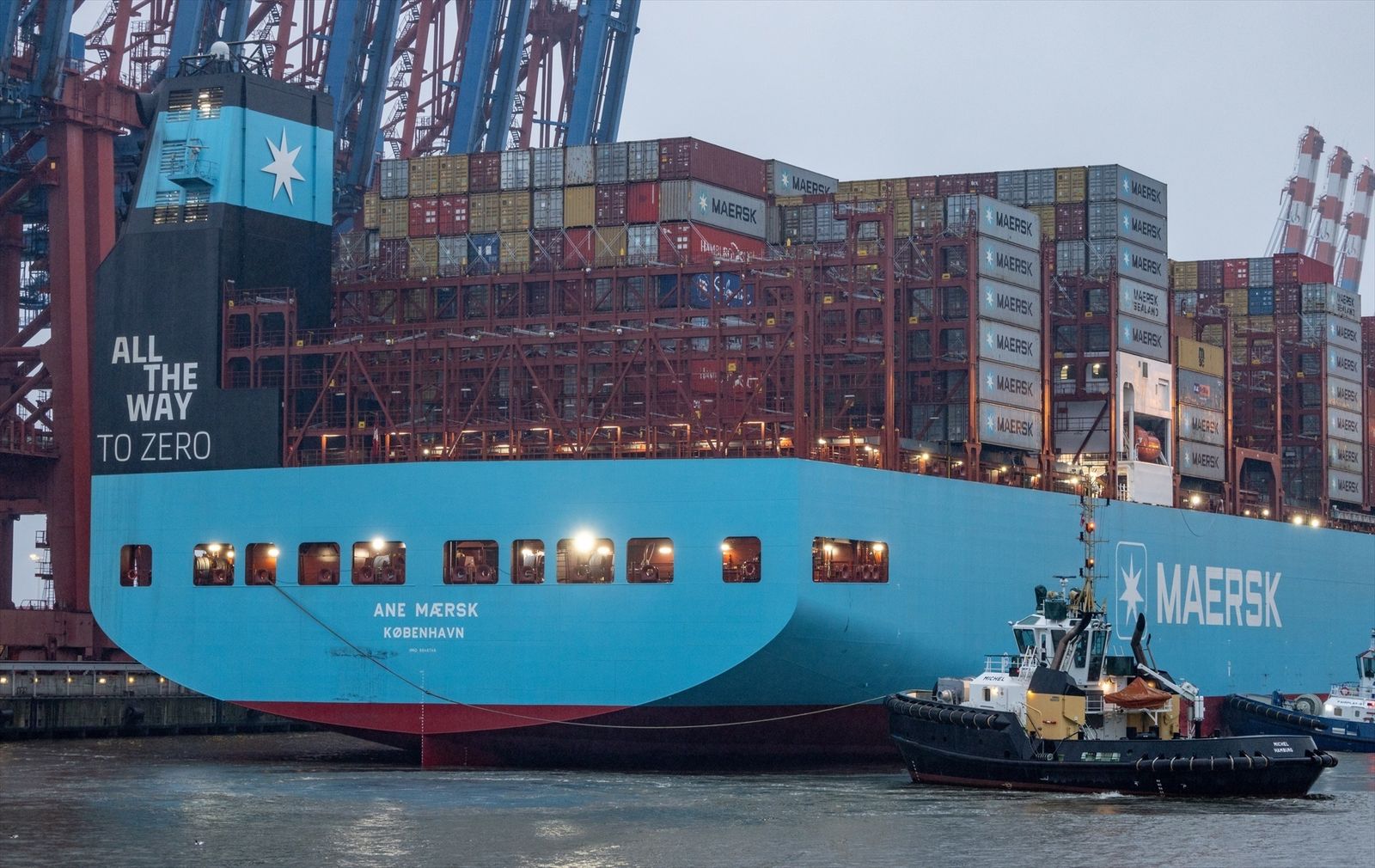 El buque portacontenedores 'Ane Maersk' de la naviera Maersk