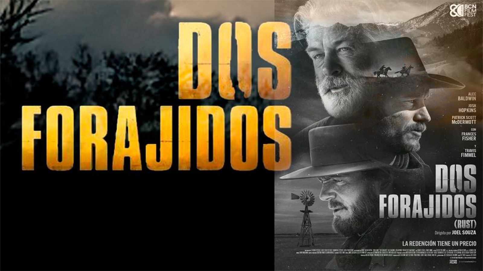 Alec Baldwin estrena 'Dos forajidos', la película del tráfico disparo