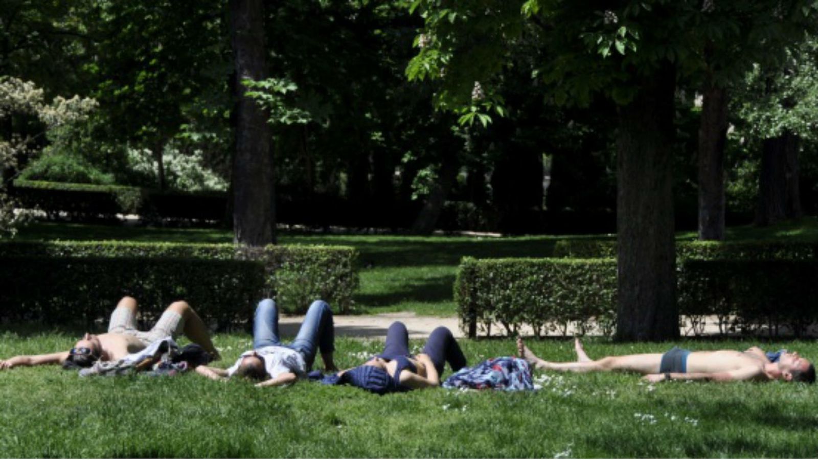 El Retiro, refugio contra el calor en Madrid
