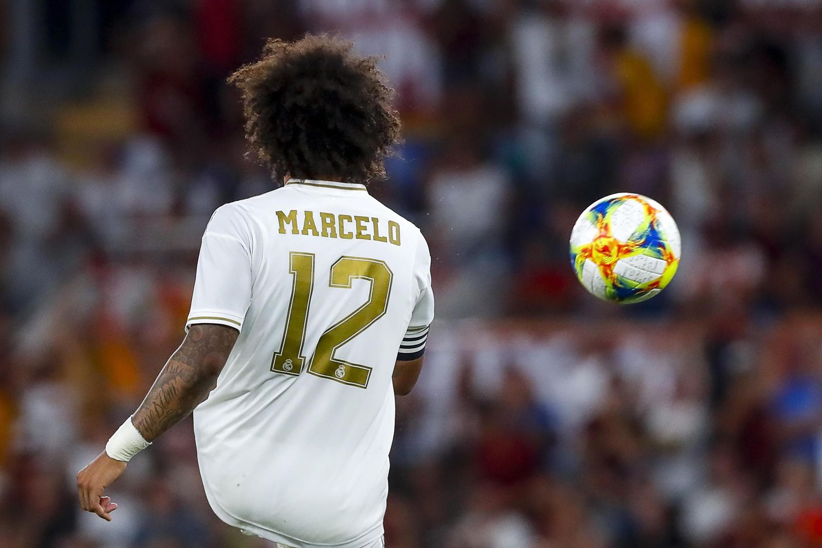 Marcelo en un lance del partido