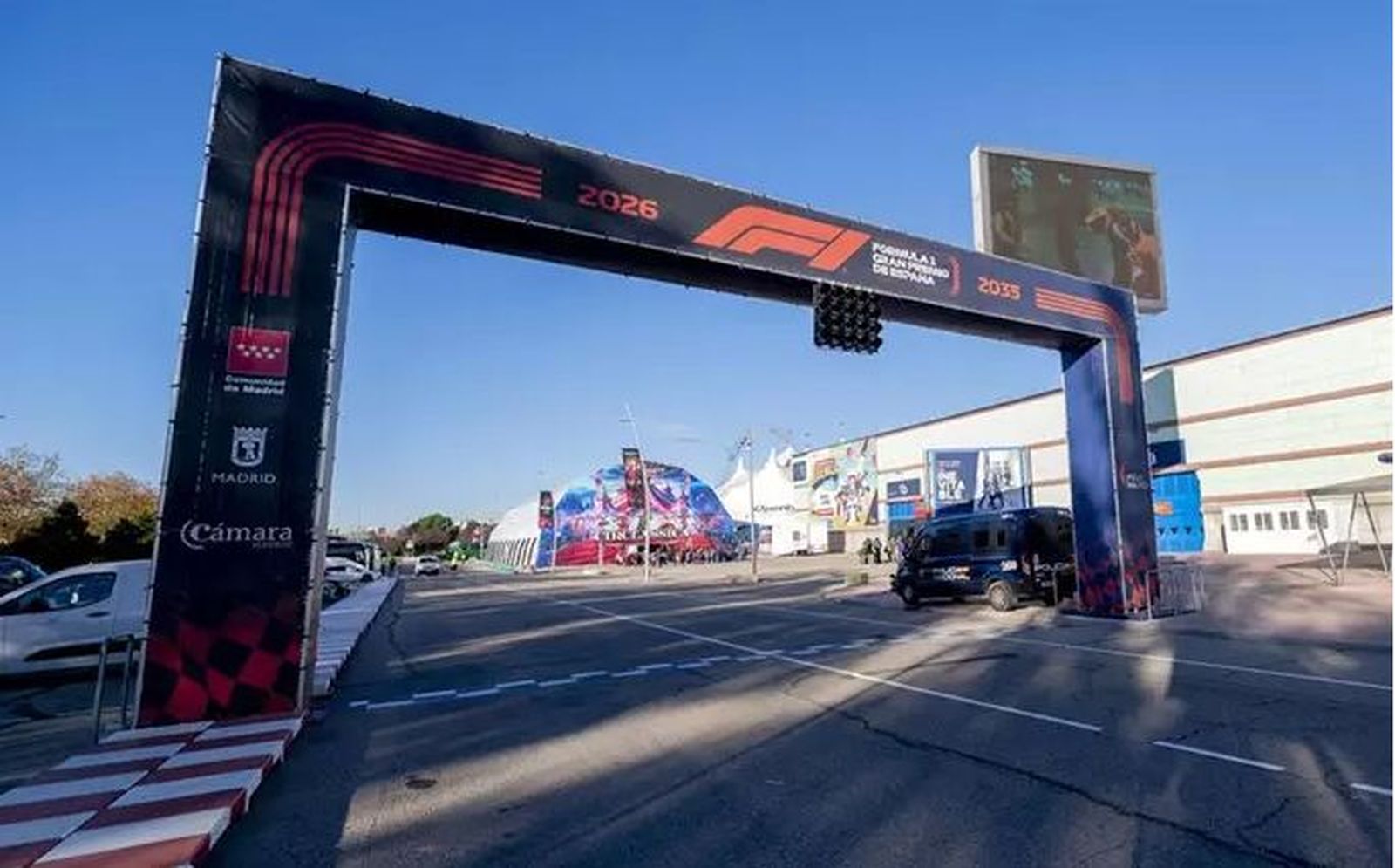Aarco de salida de la F1 en Ifema