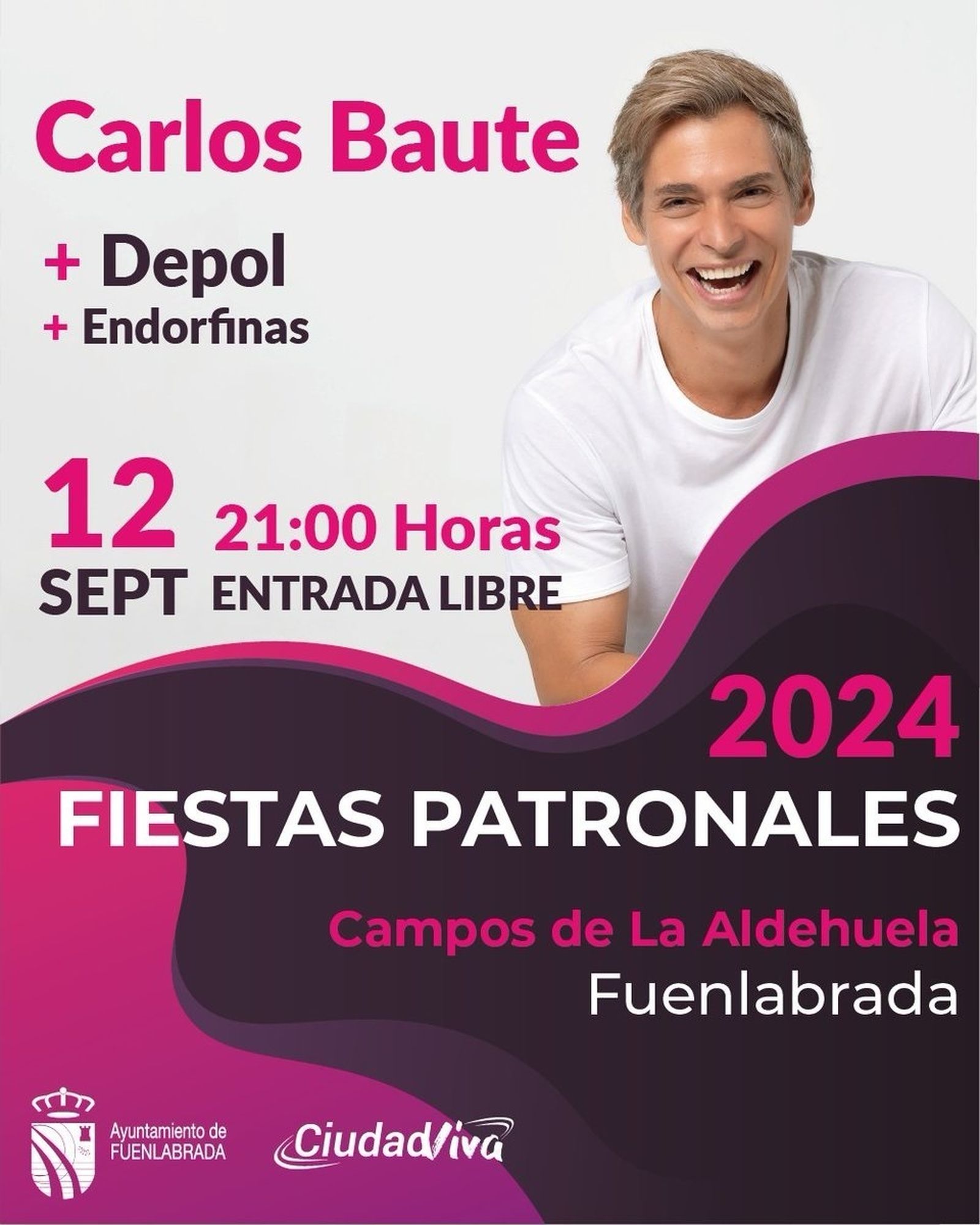 Carlos Baute actuará en Fiestas Patronales de Fuenlabrada