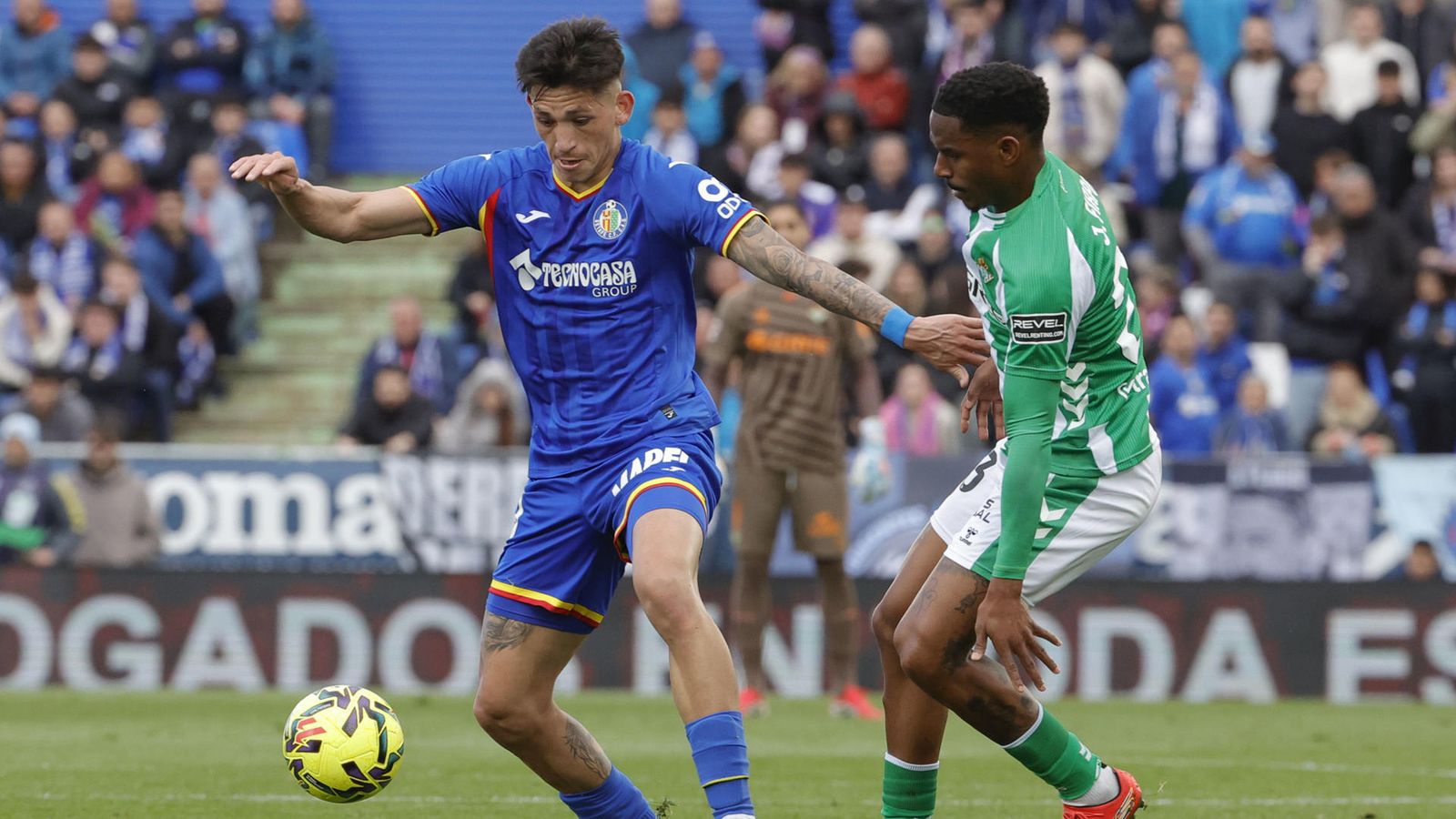 Zaid Romero ante el Betis