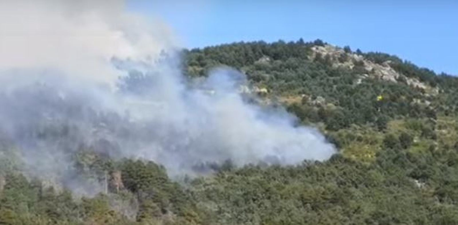 Fueego  en La Granja de San Ildefonso