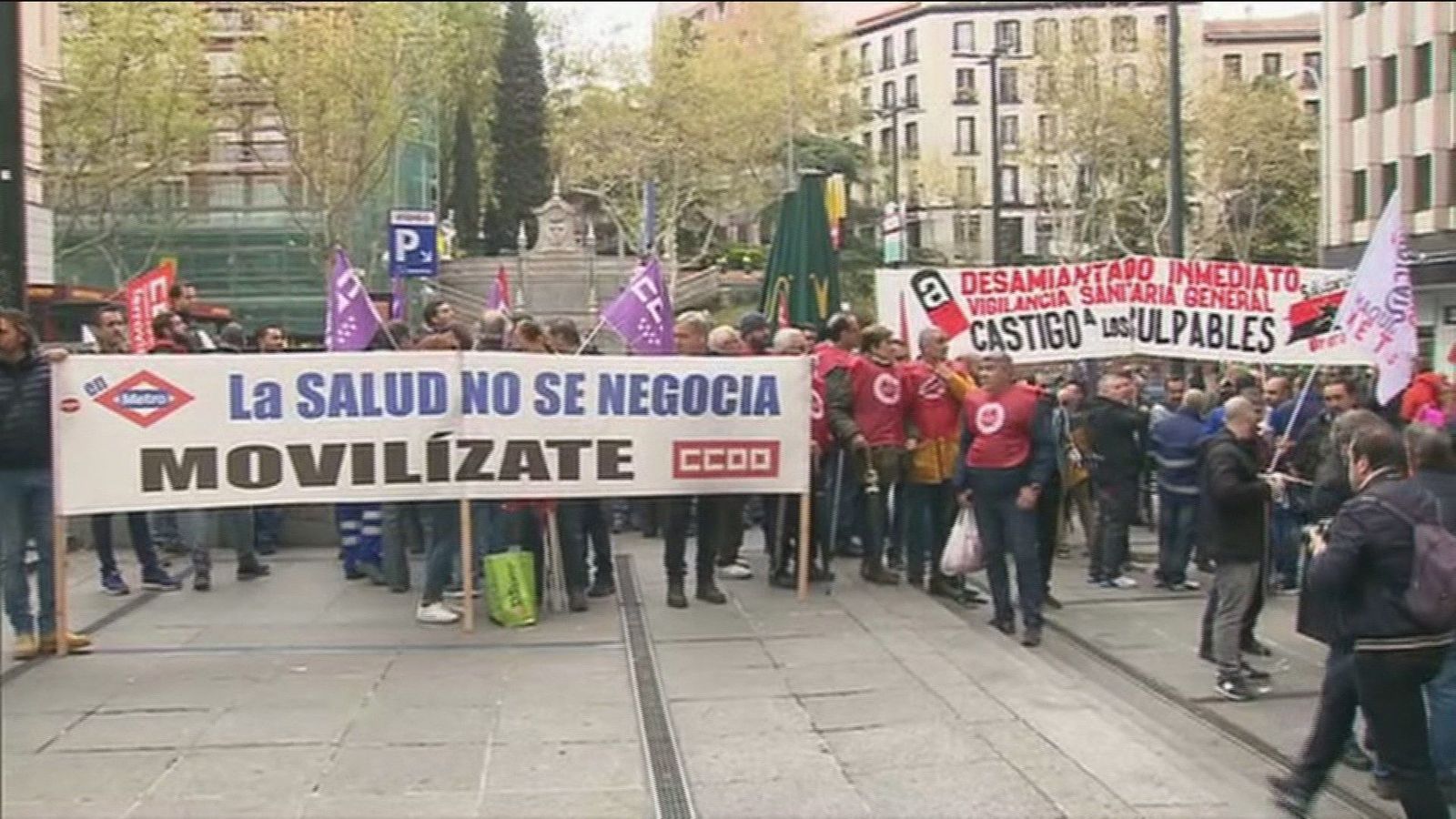 La familia del trabajador fallecido por amianto pide 400.000 euros a Metro de Madrid