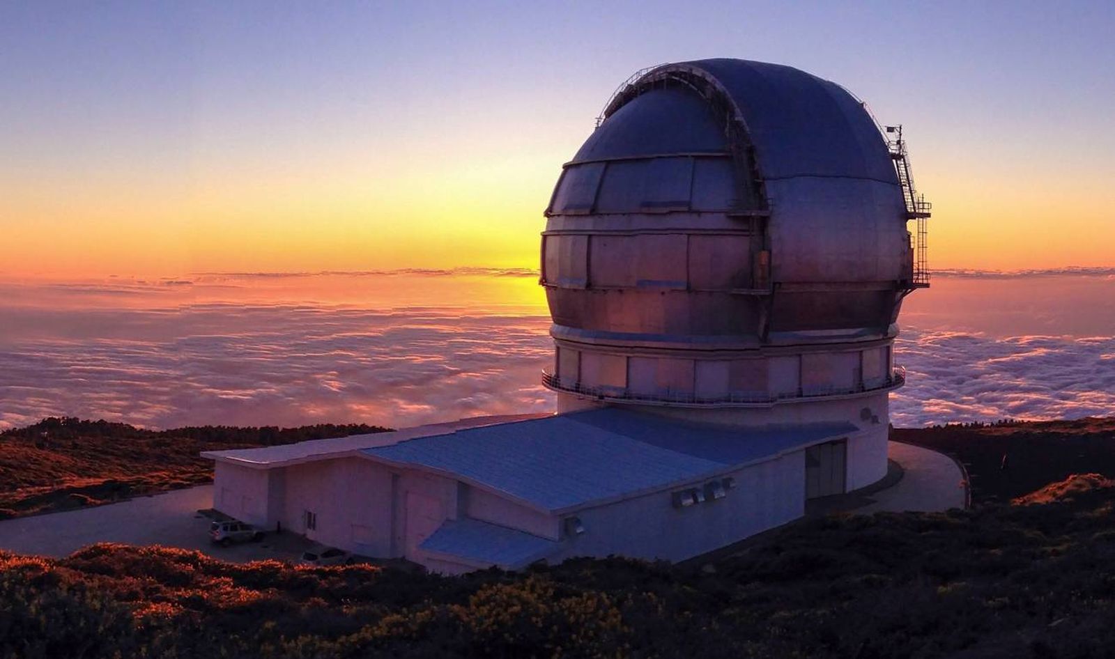 Instalaciones del Gran Telescopio de Canarias en el Roque de los Muchachos, La Palma