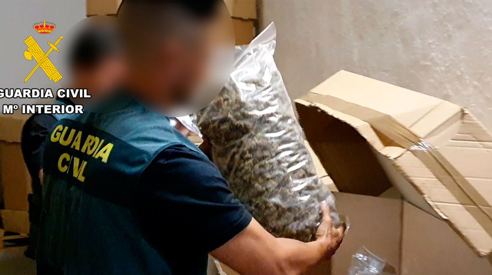 La Guardia Civil incauta el mayor alijo de marihuana descubierto hasta el momento