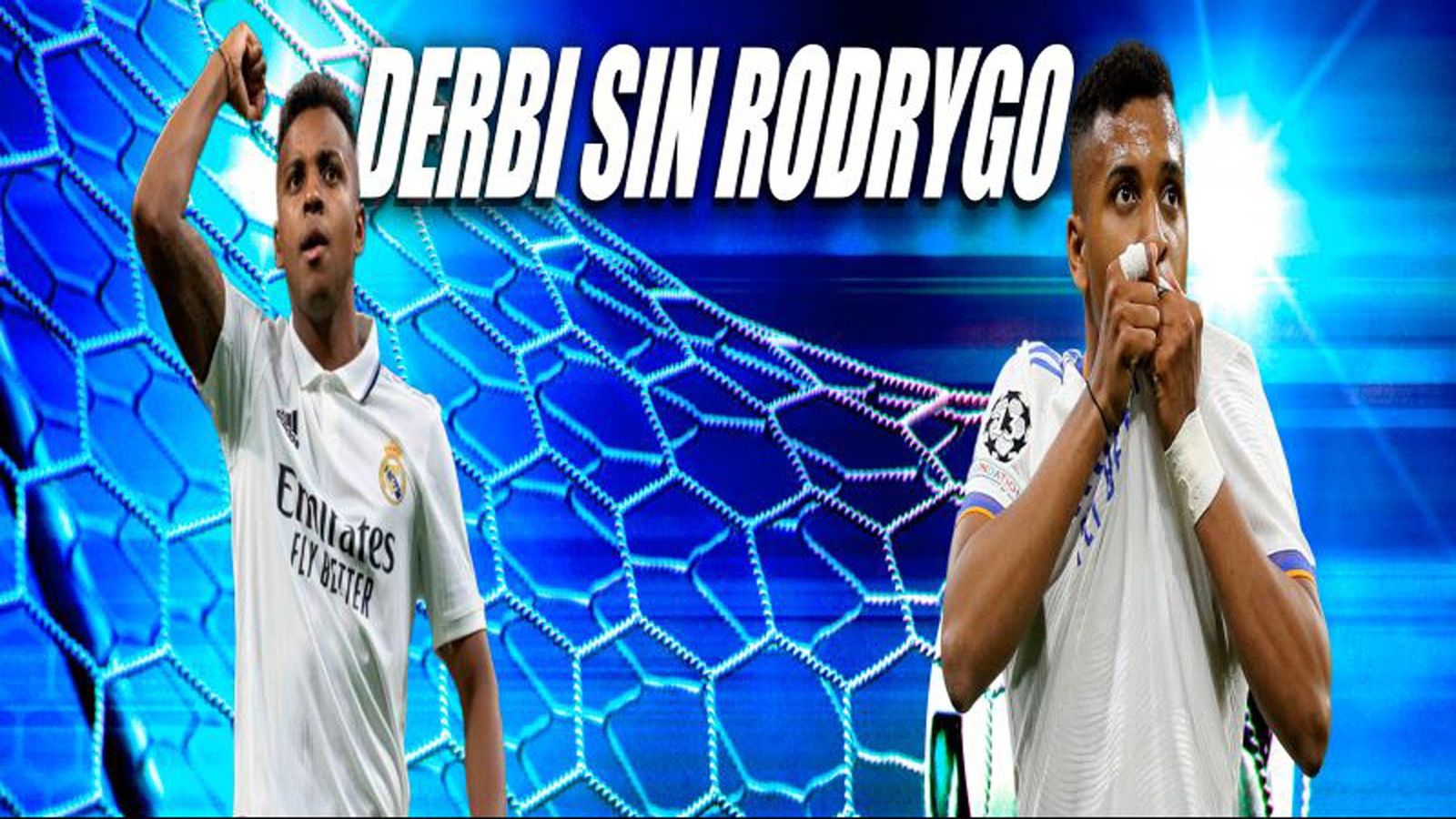 Rodrygo se pierde el derbi y el clásico