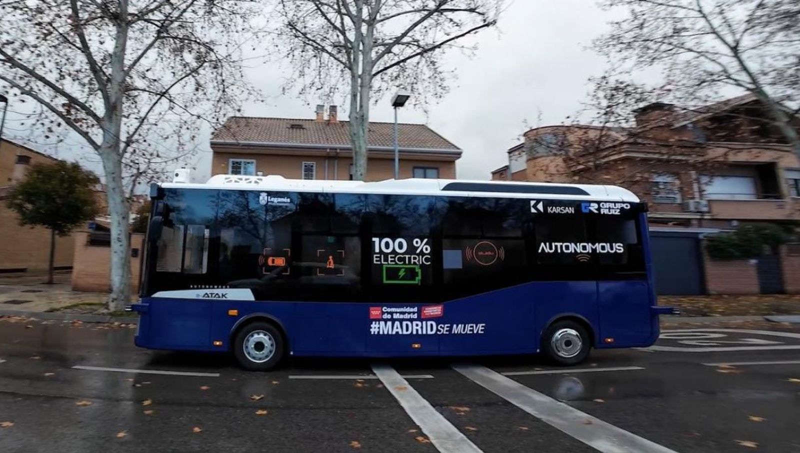 El autobús sin conductor transporta a 1.200 personas en su prueba piloto en Leganés