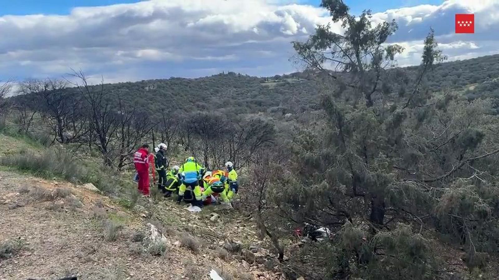 Accidente de dos motos en El Vellón