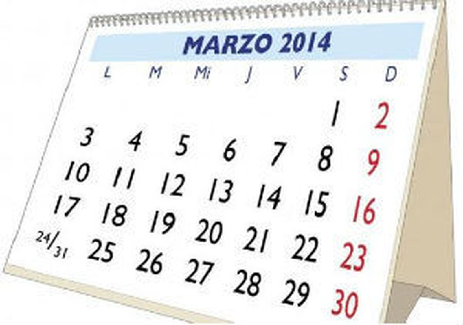 Calendario 2014