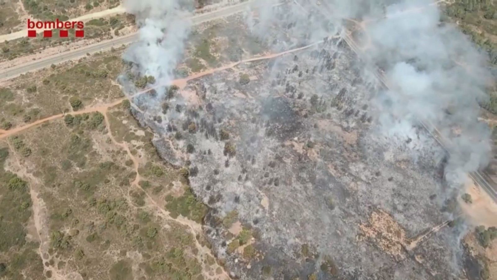Controlado el incendio en Mont-roig del Camp (Tarragona) tras quemar 7 hectáreas