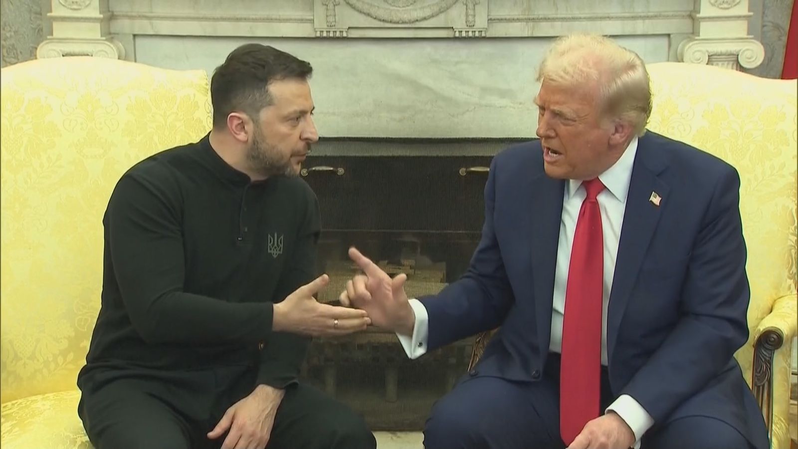 Bronca en público en el Despacho Oval entre Trump y Zelenski