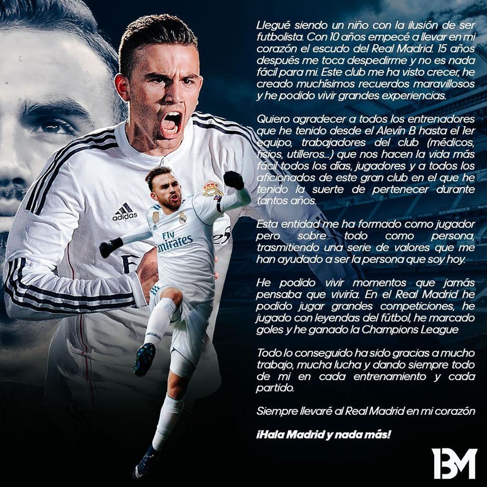 Carta de despedida de Borja Mayoral