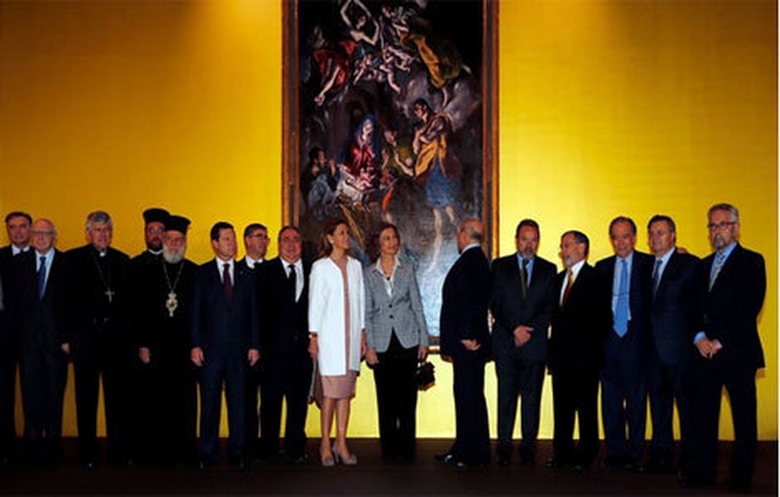 La reina en la exposición de El Greco