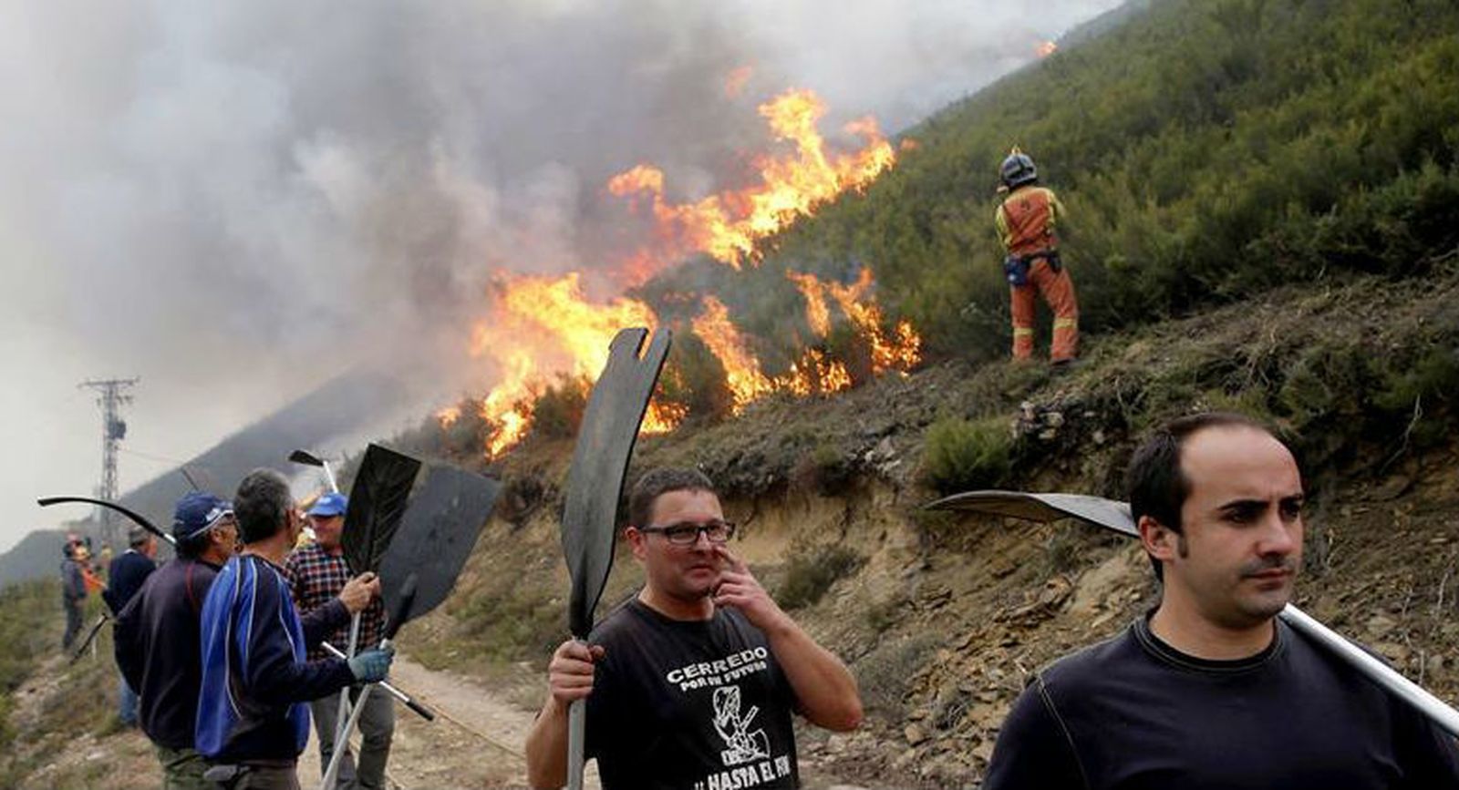 Fuego en Asturias