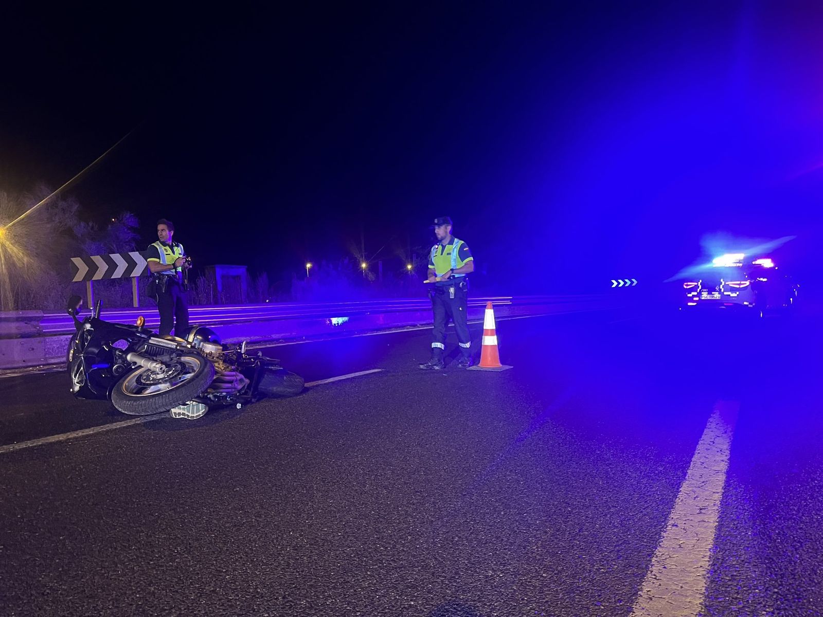 Muere un motorista en la M-607 sentido salida en Madrid