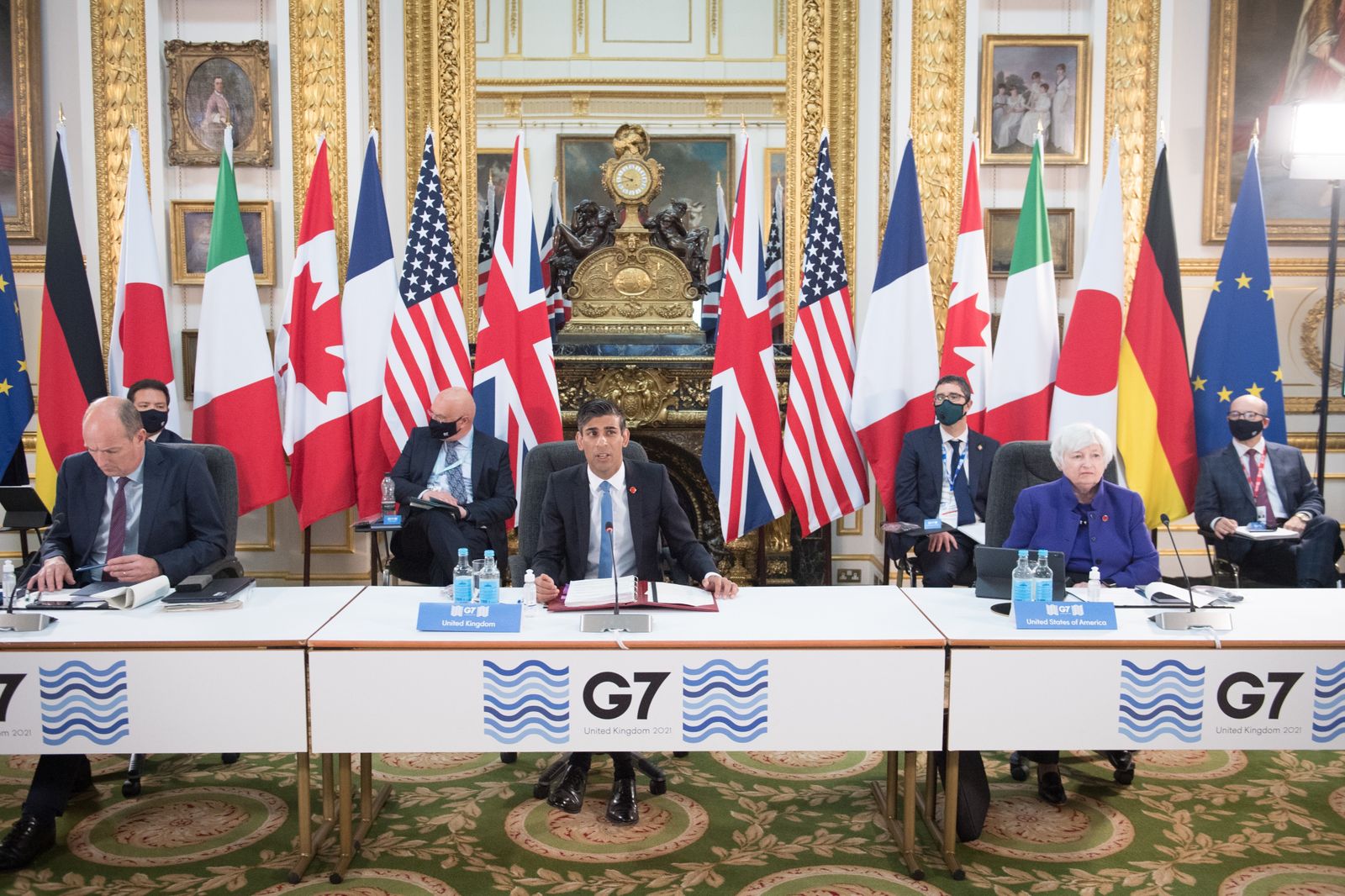 Ministros de finanzas de los países miembros del G7