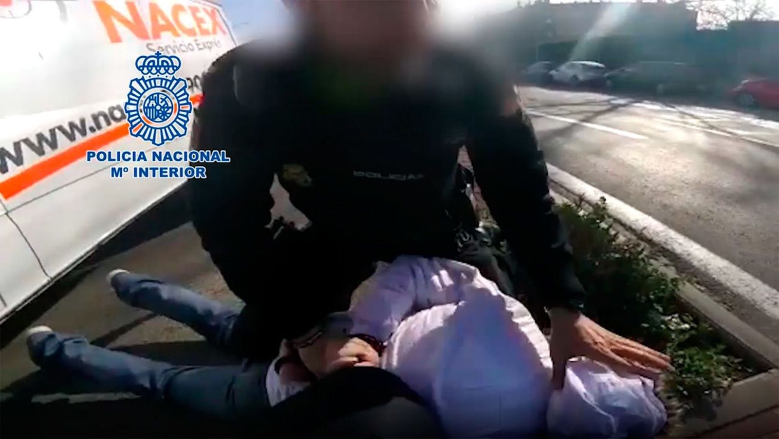Roba una furgoneta de reparto en Nochebuena y es detenido tras 45 minutos de persecución policial