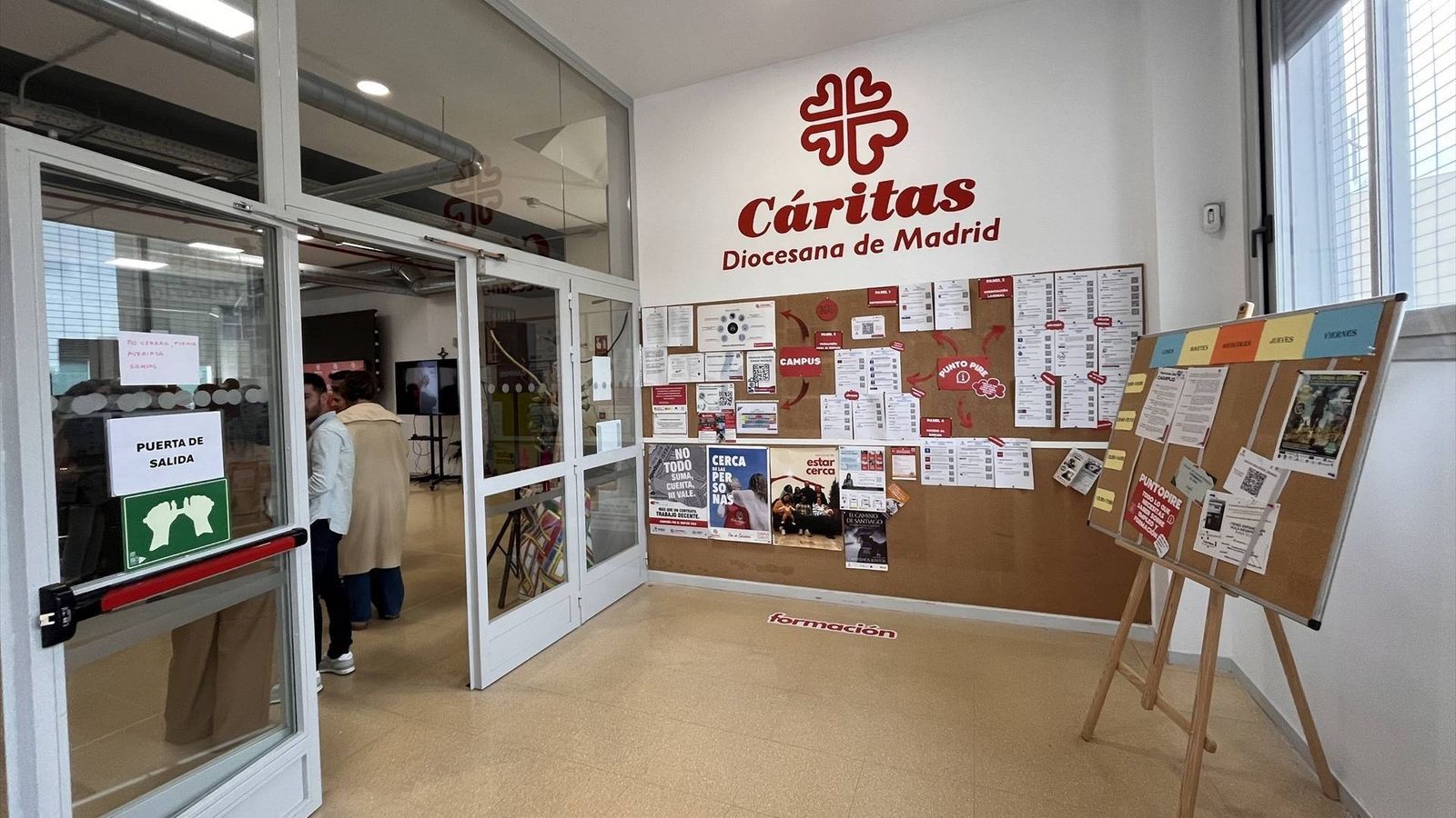 Entrada del Campus de Cáritas Madrid