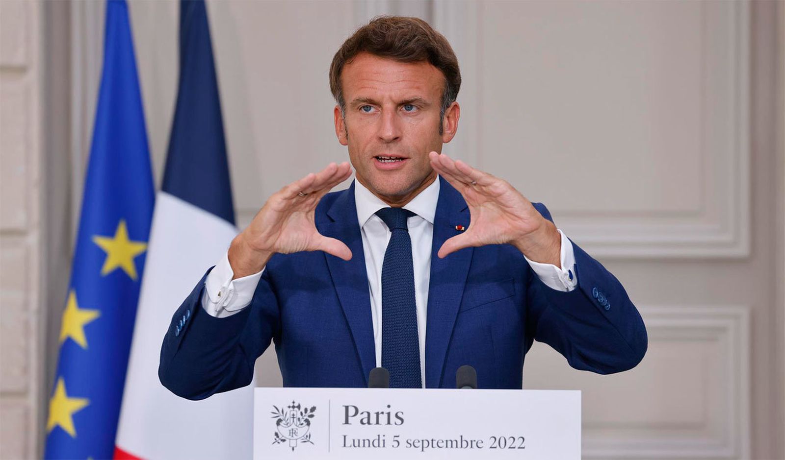 El presidente francés, Emmanuel Macron