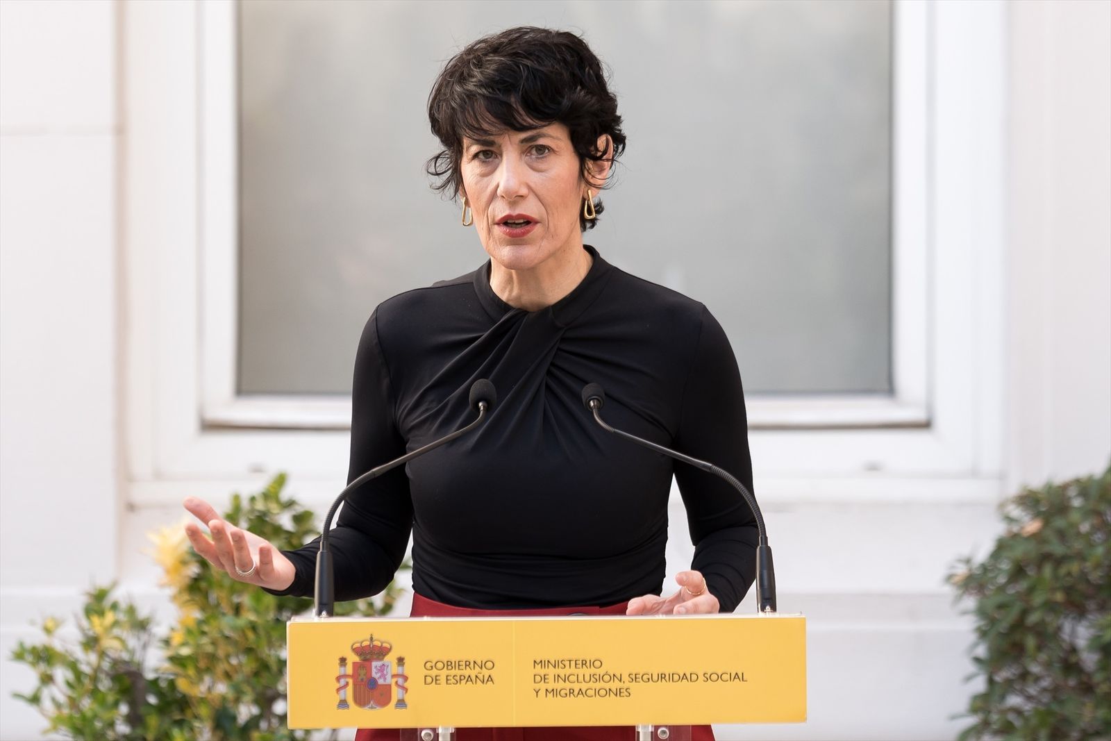 La ministra de Inclusión, Seguridad Social y Migraciones, Elma Saiz