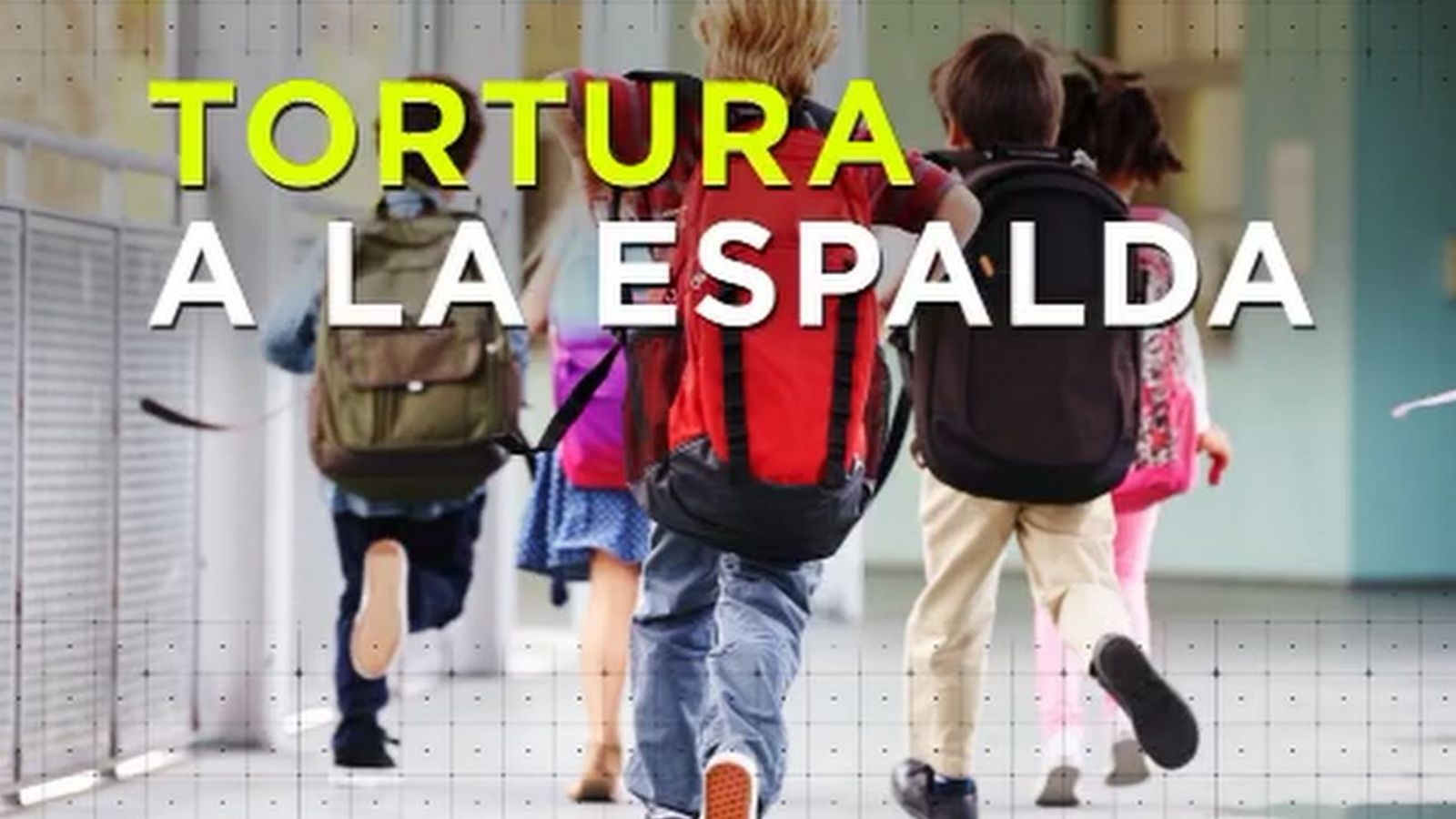 8 de cada 10 escolares lleva mochilas con exceso de peso