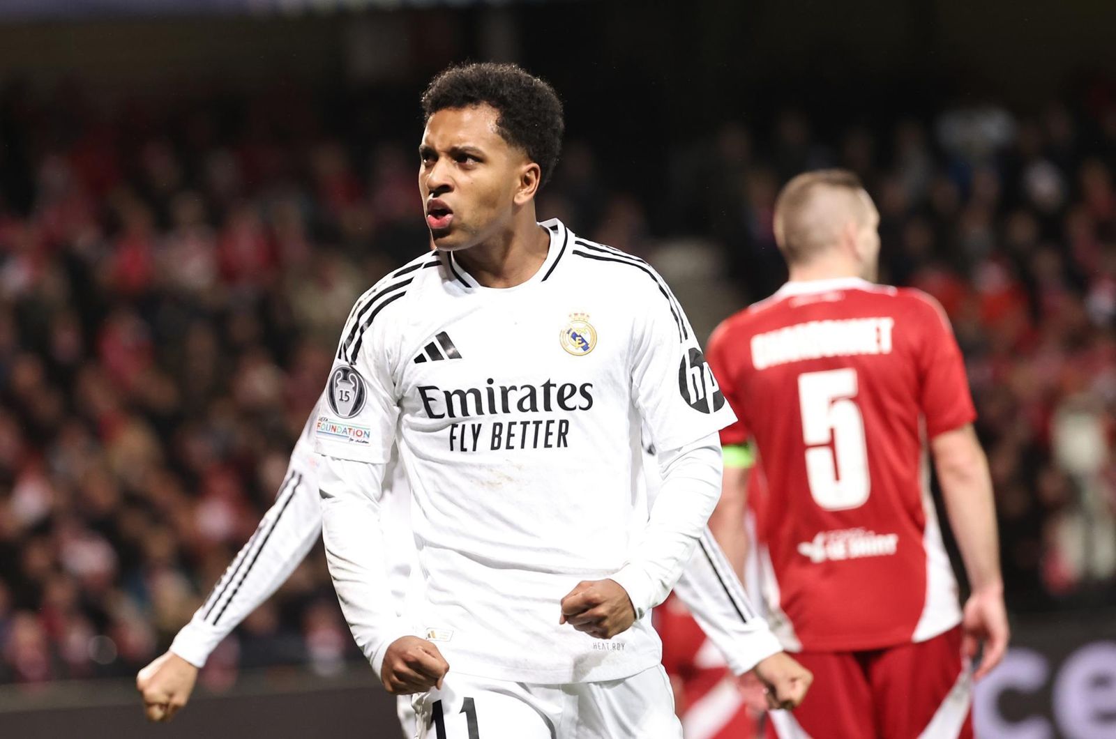 Rodrygo, tras el Brest