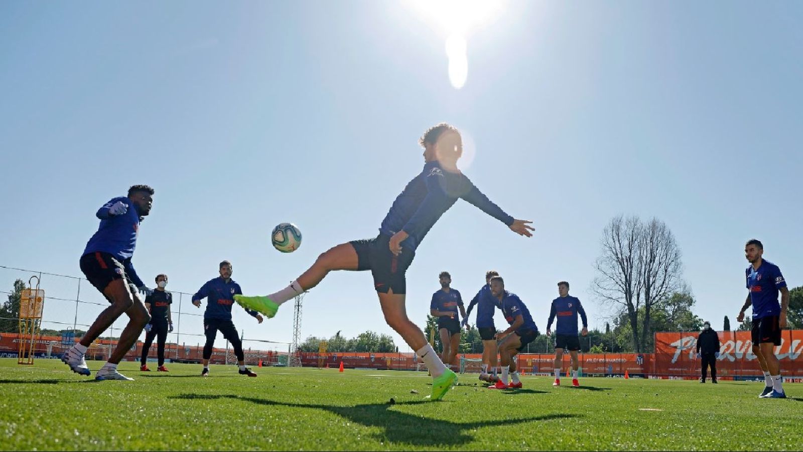 Entrenamiento del Atlético de Madrid