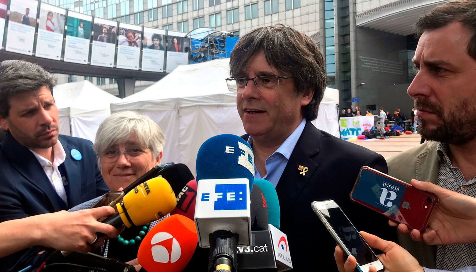 Carles Puigdemont en Bruselas