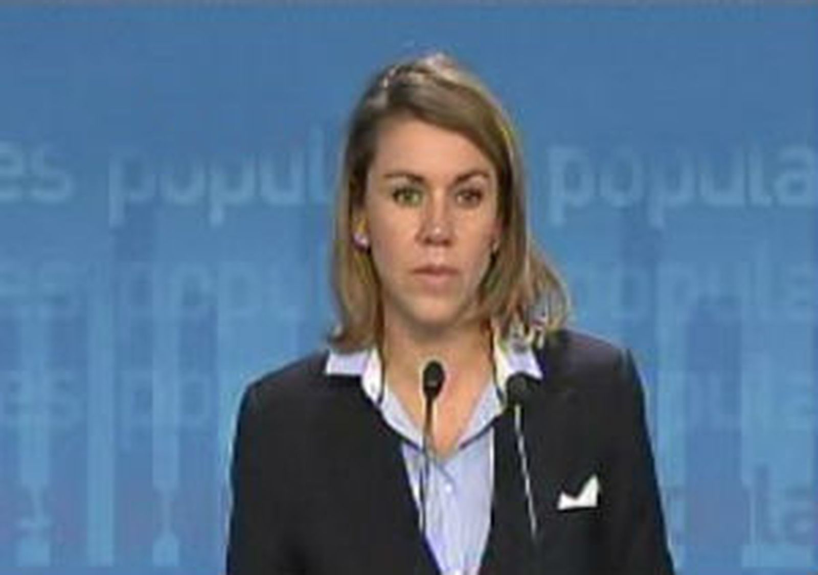 María Dolores de Cospedal, en rueda de prensa