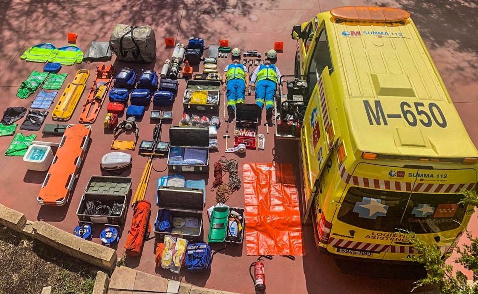 Material sanitario de ambulancia