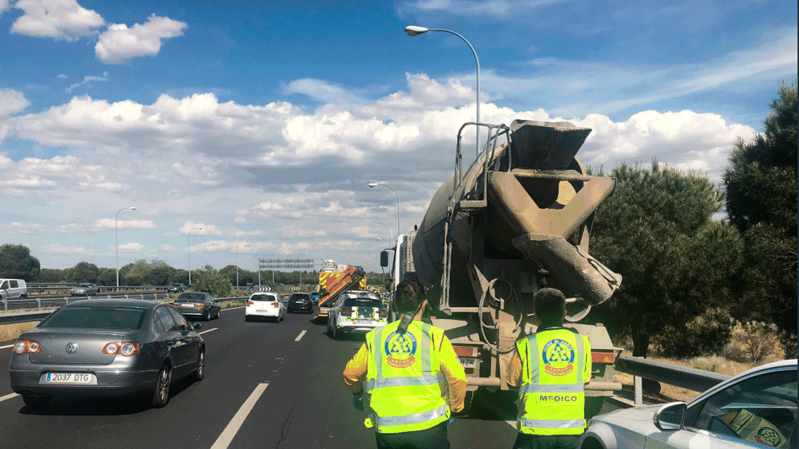 Accidente en la M-40. 112 Comunidad de Madrid