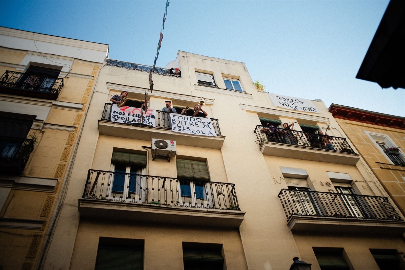 Acción protesta para evitar la compra del edificio Tribulete 7 en 2024