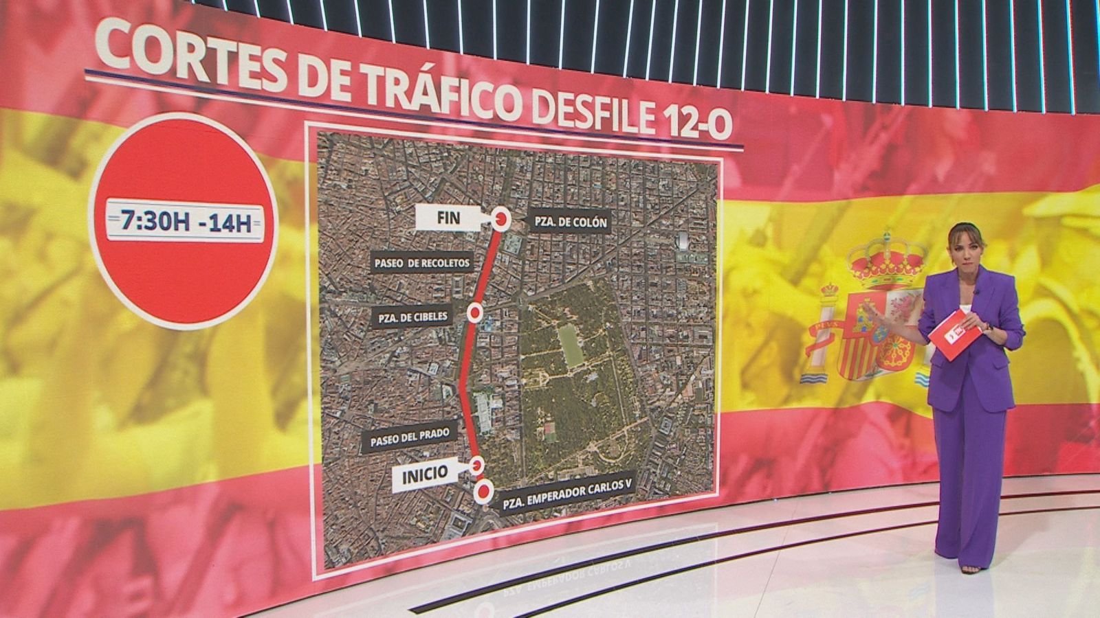 Cortes de tráfico por el desfile del 12 de Octubre en Madrid
