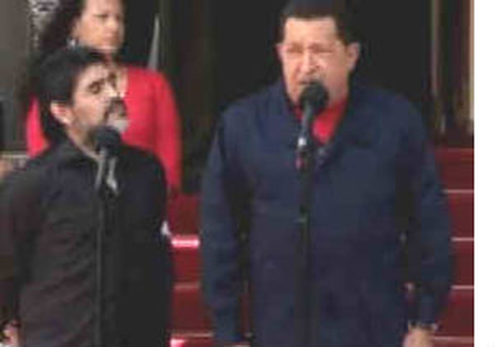 Chávez y Maradona